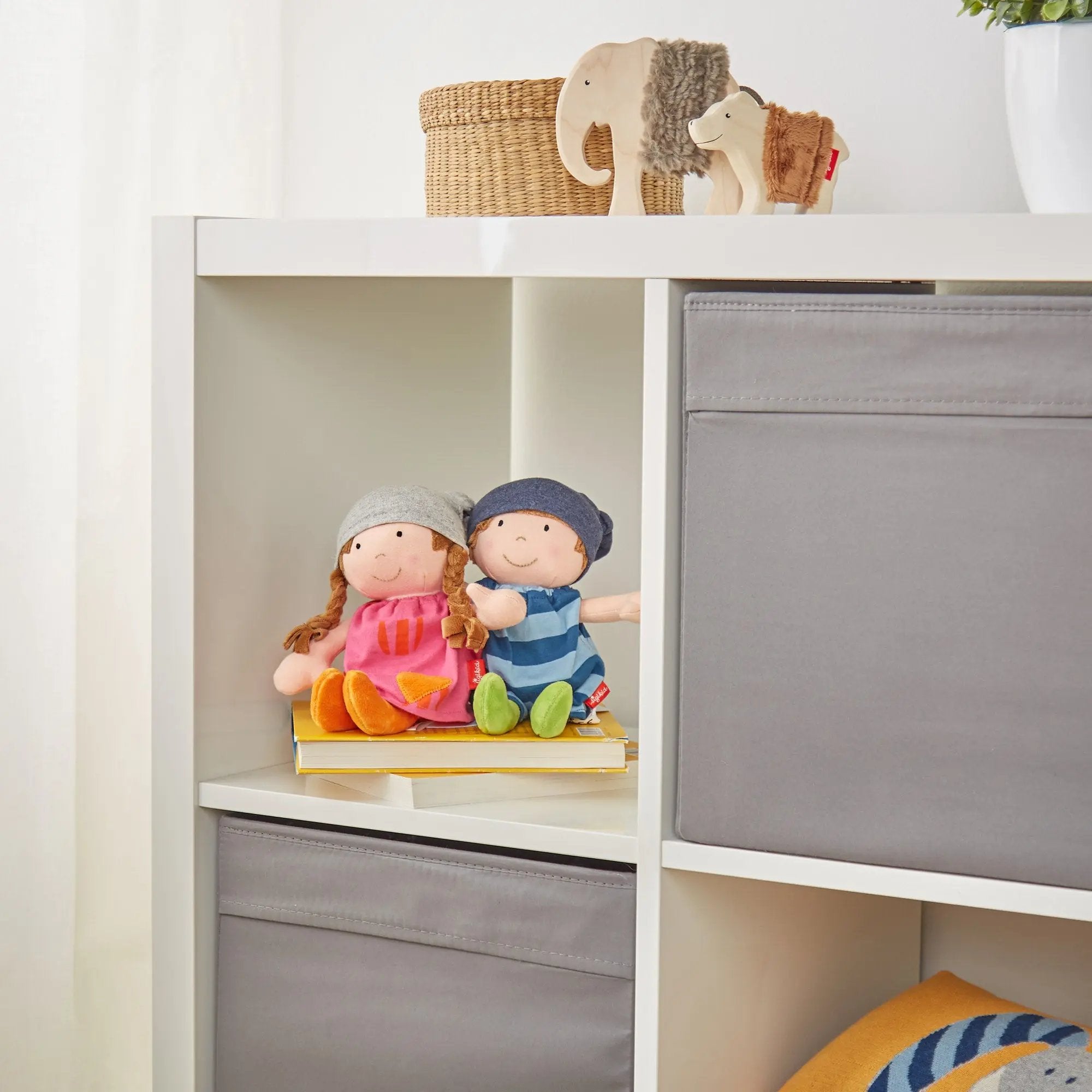 Plush Doll with Blue Outfit - sigikid