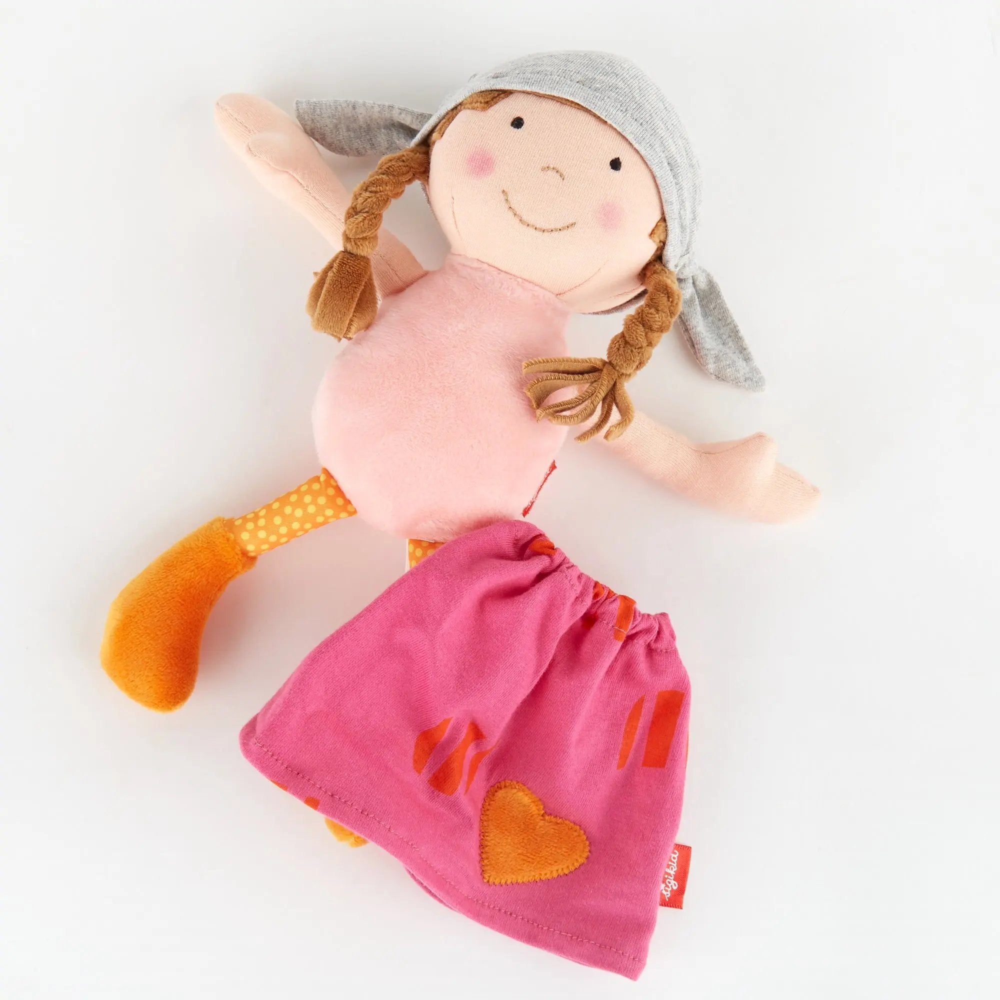 Plush Doll with Pink Outfit - sigikid
