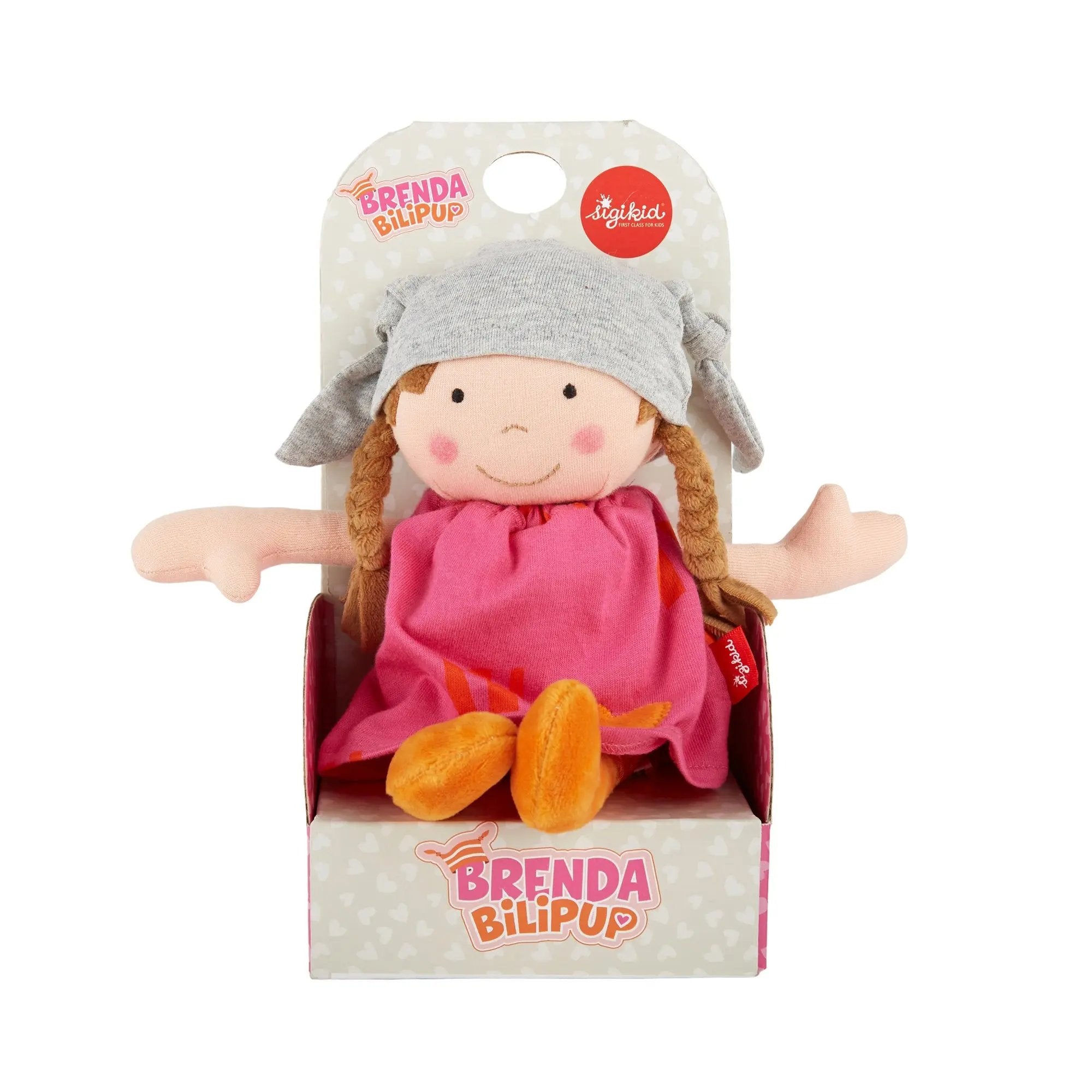 Plush Doll with Pink Outfit - sigikid