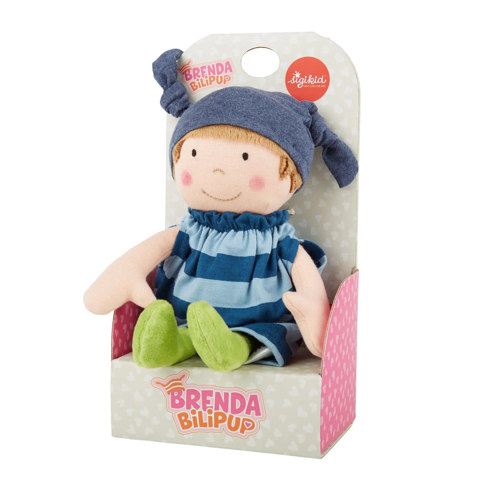 Plush Doll with Blue Outfit - sigikid