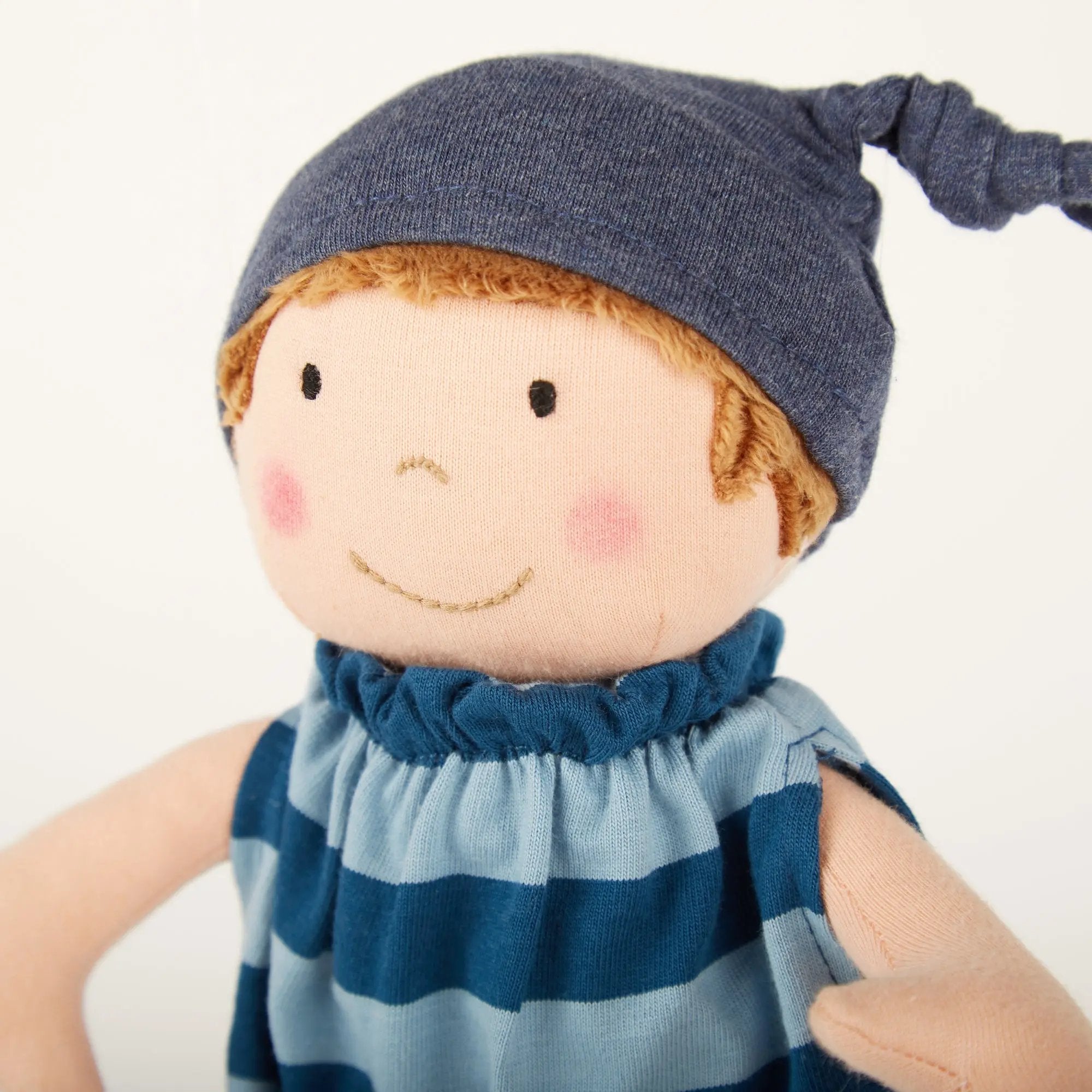Plush Doll with Blue Outfit - sigikid