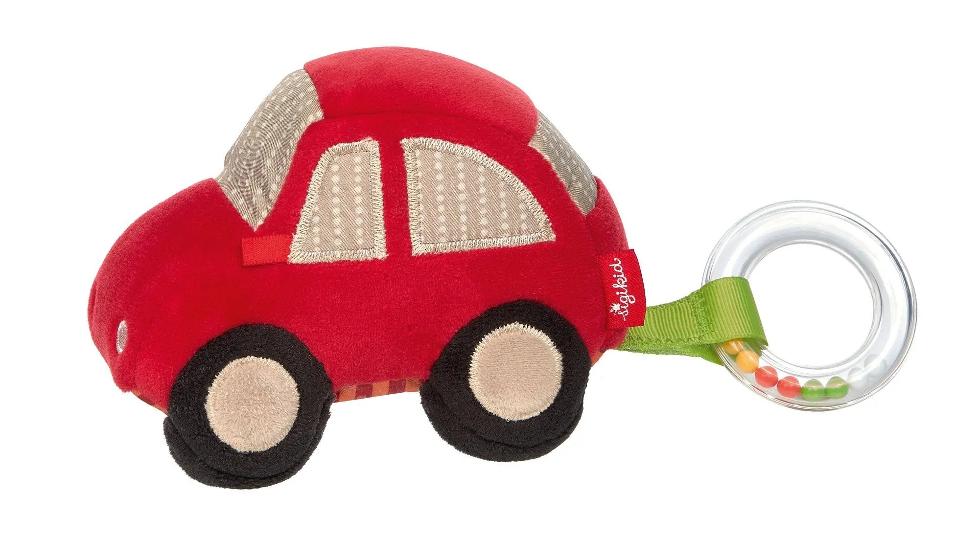 Red Car Activity Grasp Toy - sigikid