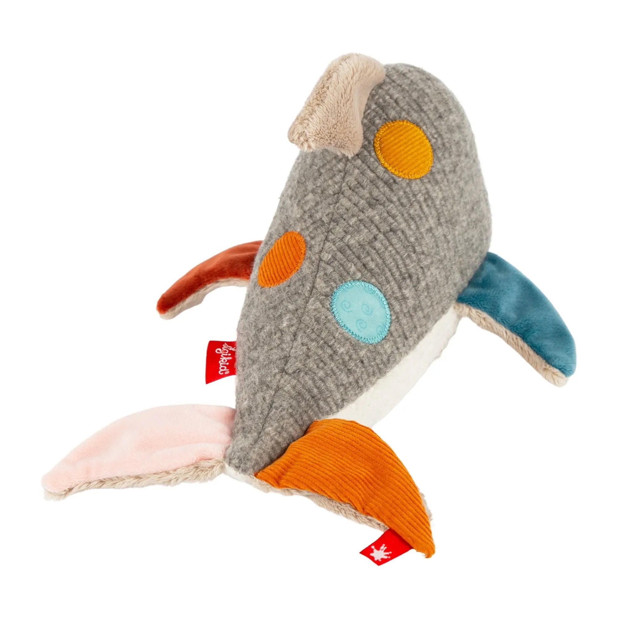 Patchwork Dolphin Plush Toy - sigikid