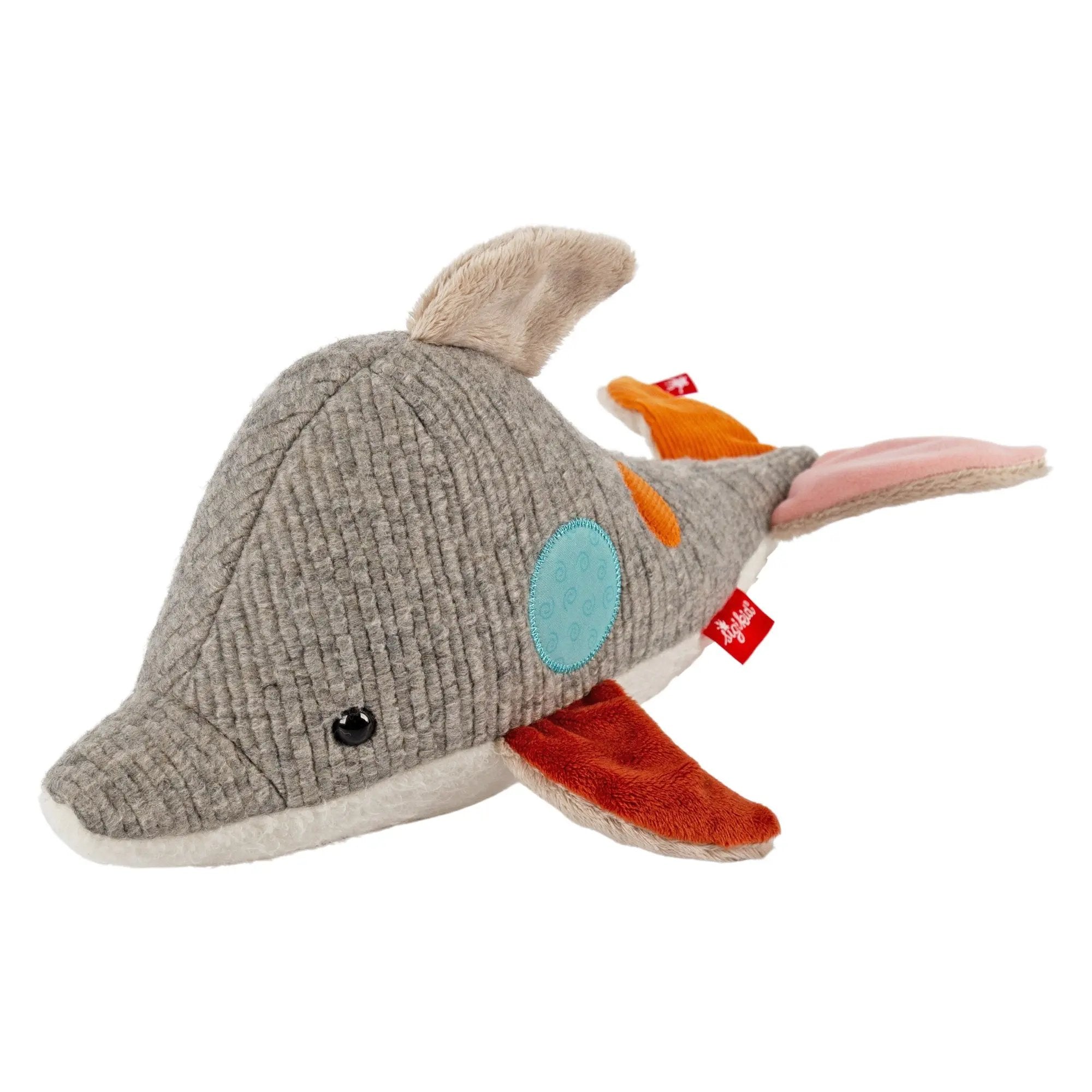 Patchwork Dolphin Plush Toy - sigikid