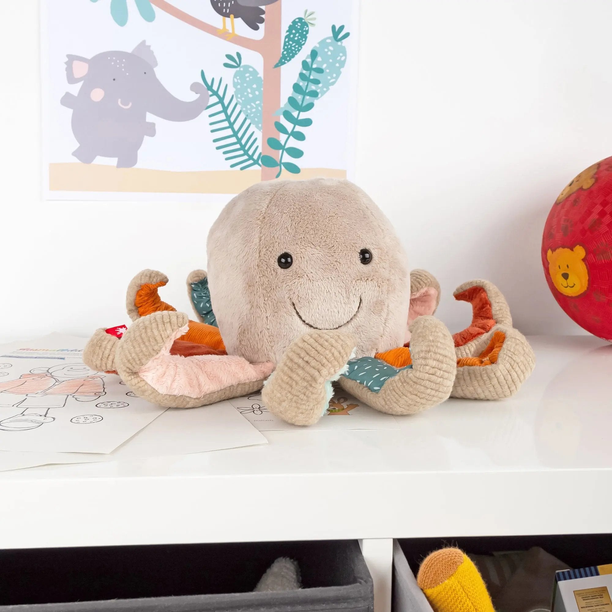 Patchwork Octopus Plush Toy - sigikid
