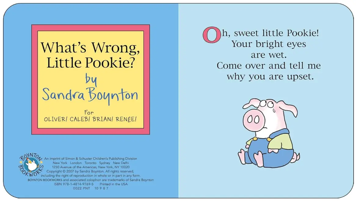 What's Wrong, Little Pookie - Board Book by Sandra Boynton - sigikid