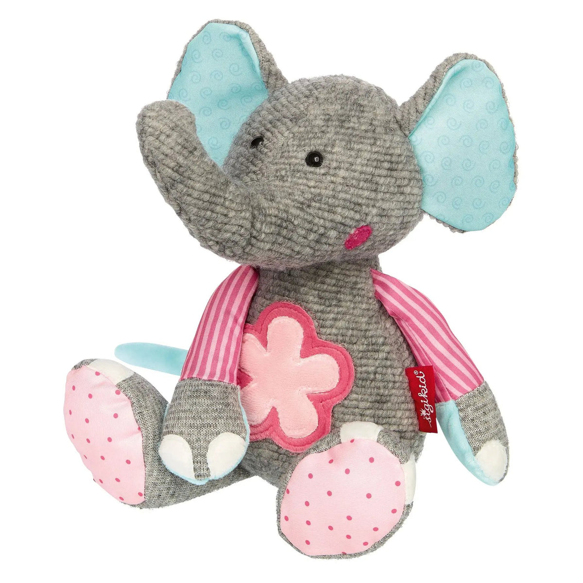 Patchwork Flower Elephant Plush Toy – sigikid