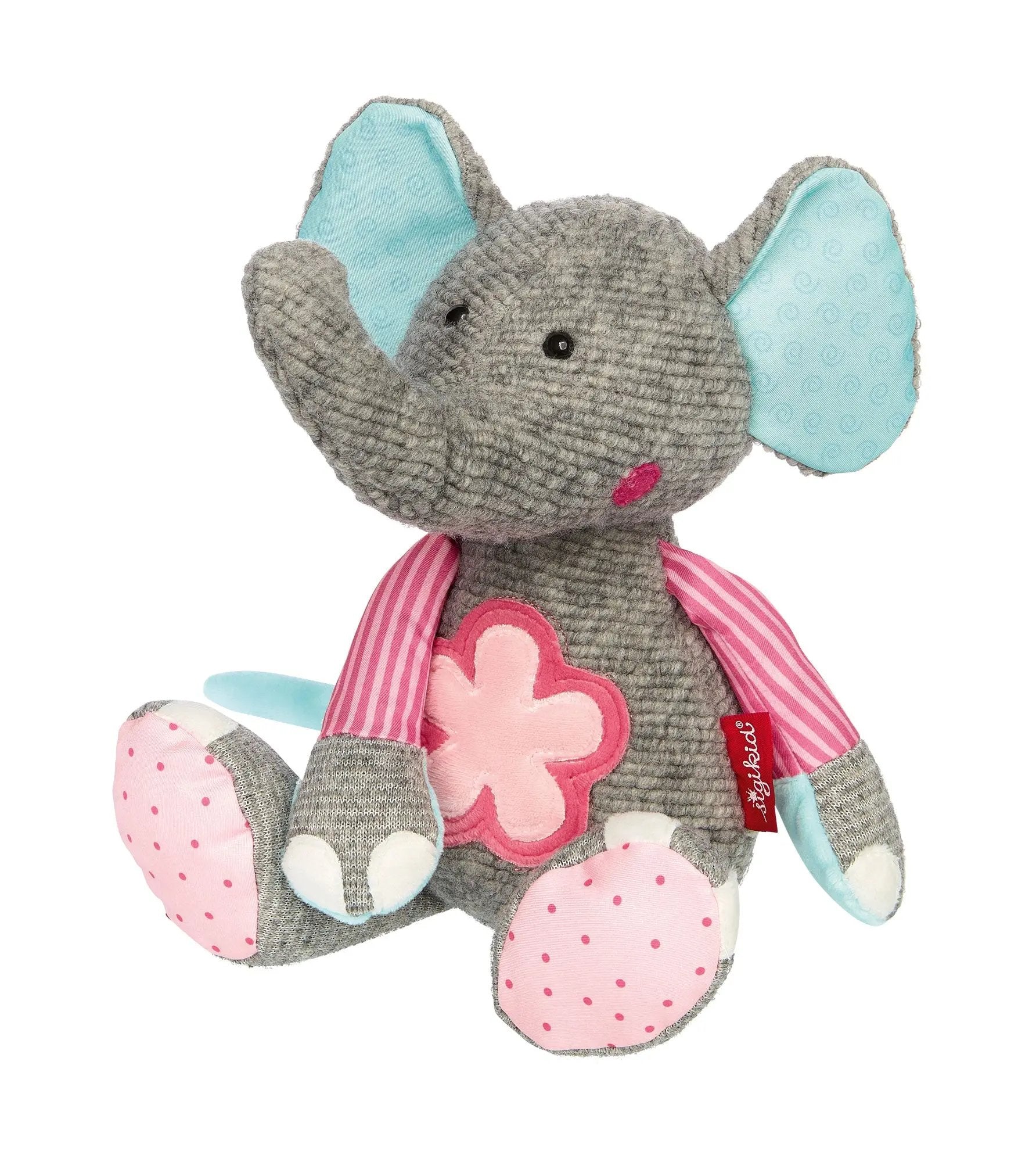 Patchwork Flower Elephant Plush Toy - sigikid