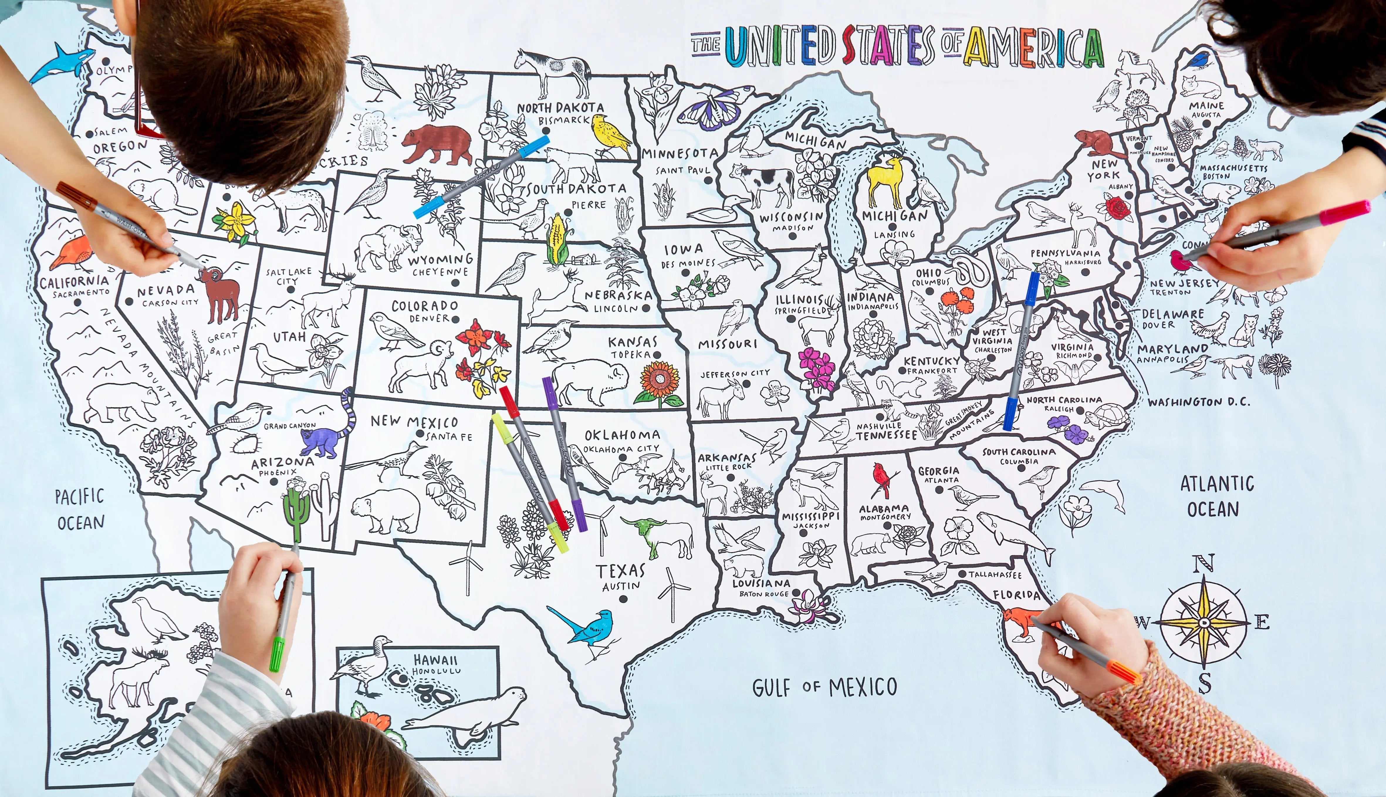 United States Map Tablecloth - sigikid