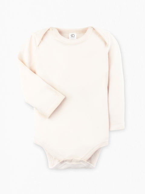 Organic Baby Long Sleeve Classic Bodysuit - Natural Color