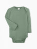 Organic Baby Long Sleeve Classic Bodysuit - Thyme Color