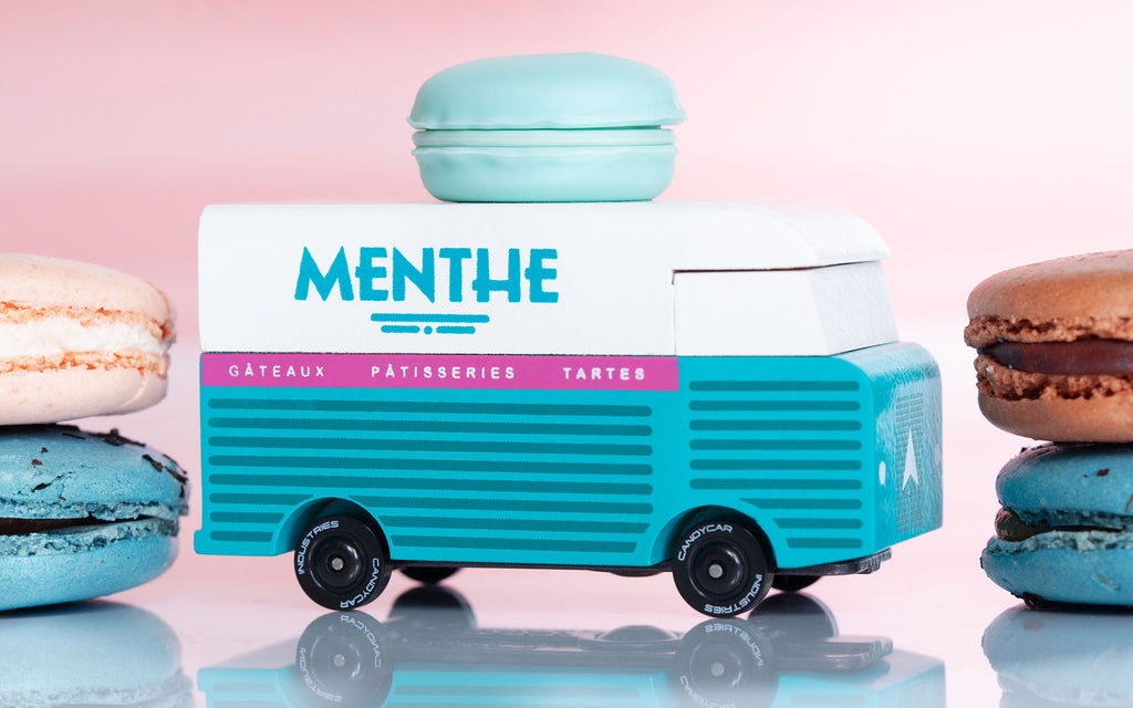 Menthe Macaron Van - Wooden Car