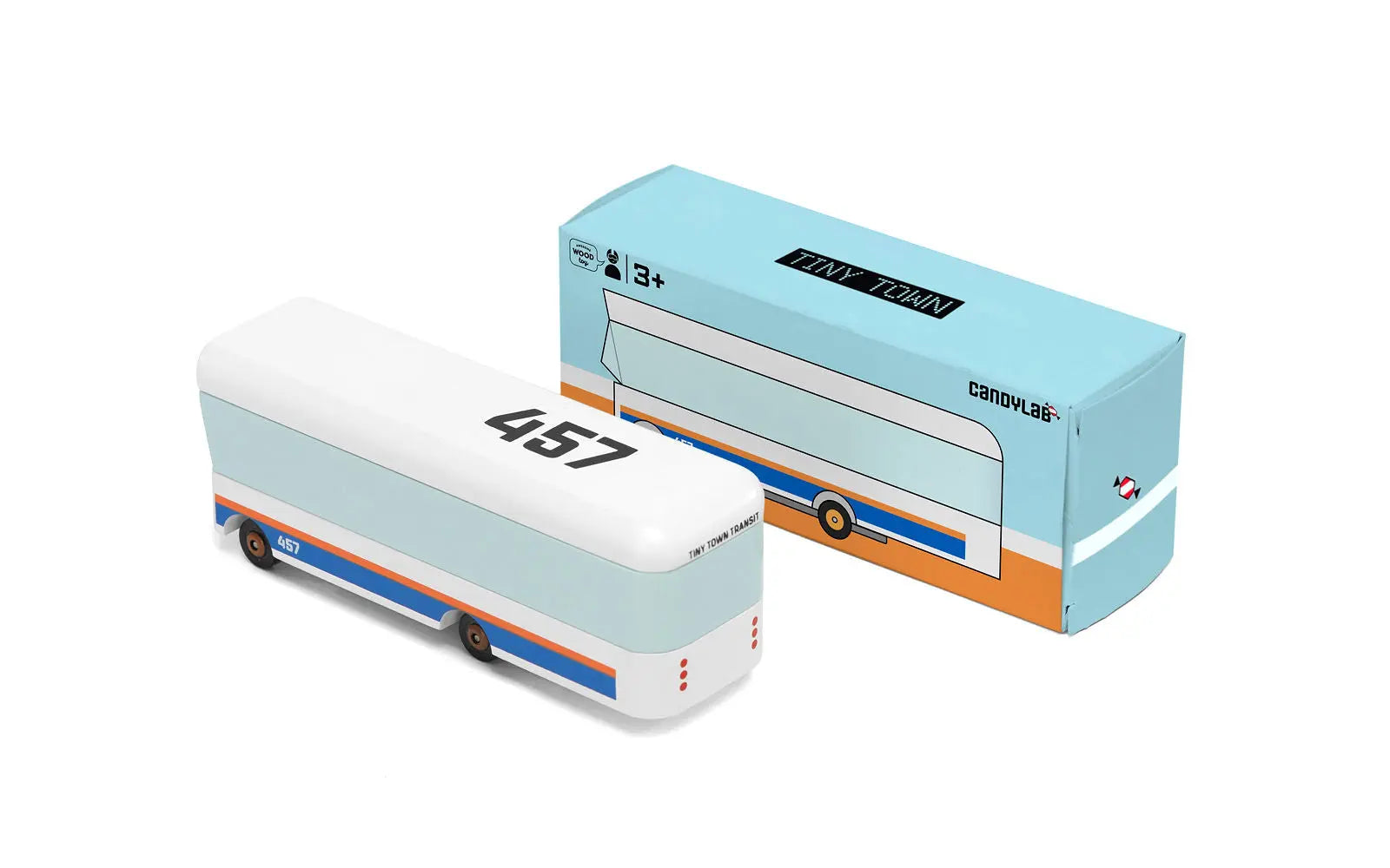 Tiny Town Bus - Wooden Car Candylab