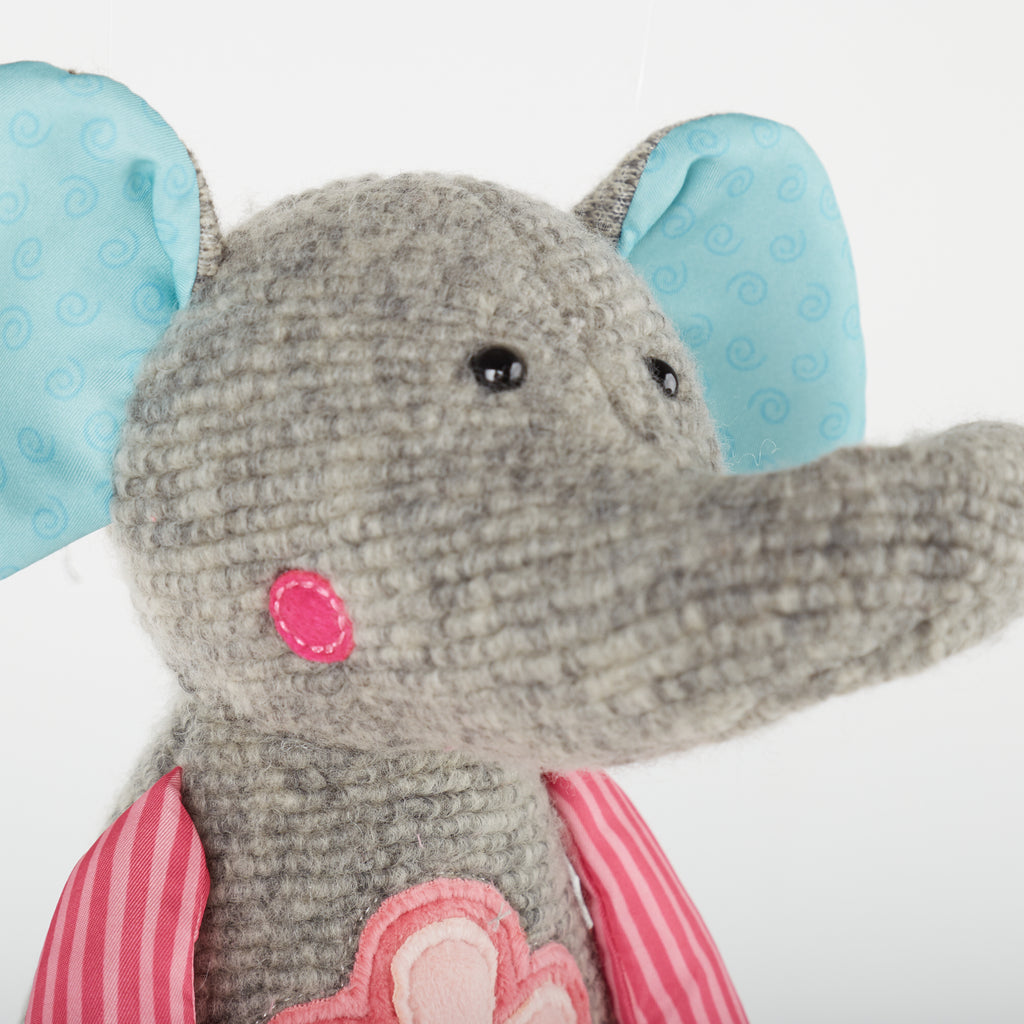 Patchwork Flower Elephant Plush Toy