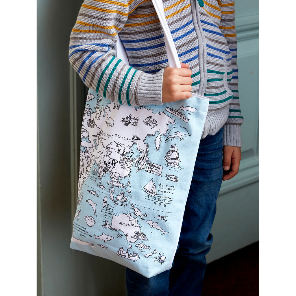 World Map Tote Bag