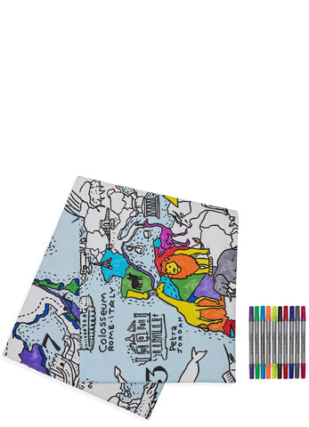 World Map Tablecloth